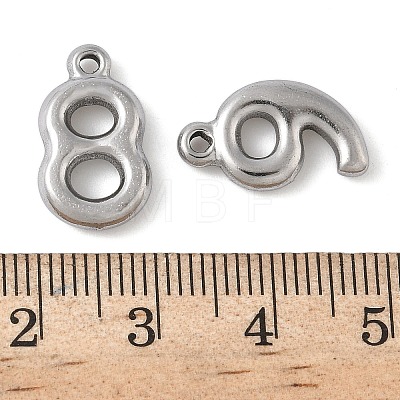 10Pcs 10 Styles 304 Stainless Steel Pendants STAS-K312-01P-1