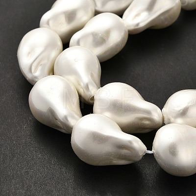 Electroplate Porcelain Beads Strands BSHE-C009-04A-1