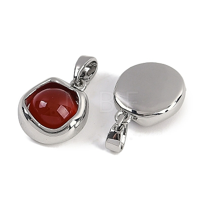 Natural Carnelian(Dyed & Heated) Charms KK-P283-51P-1