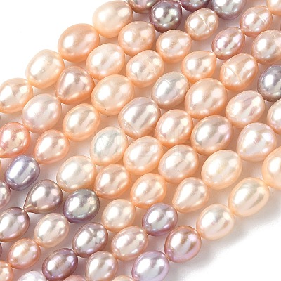 Natural Cultured Freshwater Pearl Beads Strands PEAR-C004-16-1