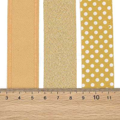 9 Yards 3 Styles Polyester Ribbon SRIB-A014-H02-1