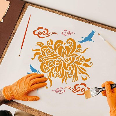 Plastic Reusable Drawing Painting Stencils Templates DIY-WH0172-547-1