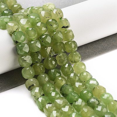 Natural Prehnite Beads Strands G-H028-A05-01-1