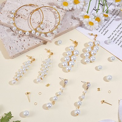 DIY Imitation Pearl Long Drop Earring Making Kit DIY-SZ0009-67-1