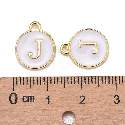 Golden Plated Alloy Charms LS-X-ENAM-S118-01J-1