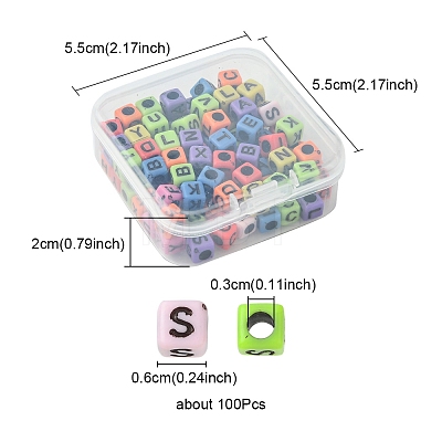 Craft Style Acrylic Beads MACR-YW0002-27-1