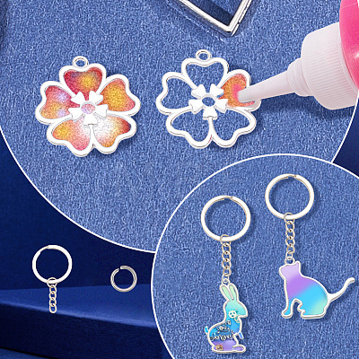 DIY Keychain Making Kits DIY-SP0002-65P-1