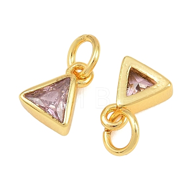 Brass Pave Cubic Zirconia Charms CU-CBA3D67-10G-1