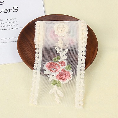 Polyester Embroidery Lace Trim PW-WG31848-01-1