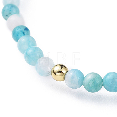 Natural Gemstone Hemimorphite Stretch Bracelets BJEW-JB04556-03-1