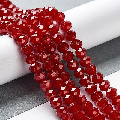 Baking Painted Imitation Jade Glass Bead Strands DGLA-A034-J10mm-A29-1