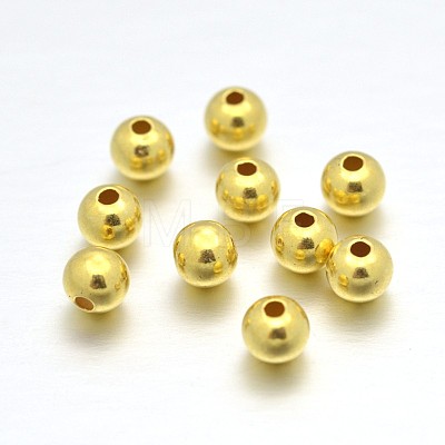 925 Sterling Silver Round Beads STER-E040-01C-1