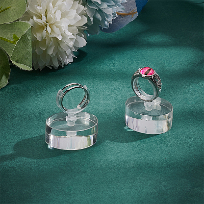 Transparent Acrylic Ring Display Rack AJEW-WH0029-42-1