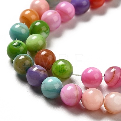 Dyed Natural Freshwater Shell Beads Strands SHEL-G014-05E-05-1