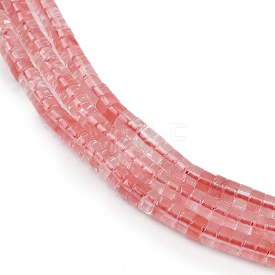 Cherry Quartz Glass Beads Strands G-H230-83-1