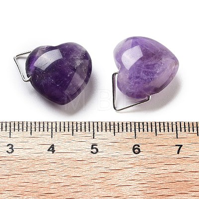 Natural Amethyst Pendants G-K371-02P-04-1