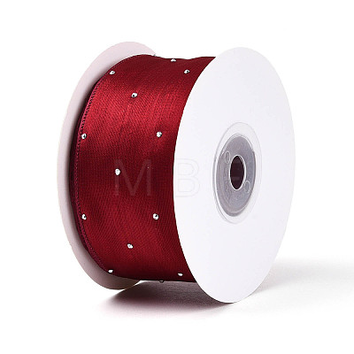 Single Face Printed Polyester & Acrylic Satin Ribbon SRIB-T009-06C-1