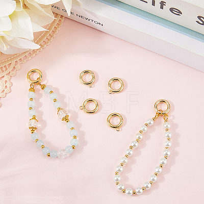 6Pcs Brass Spring Gate Clasps KK-SC0006-42G-02-1