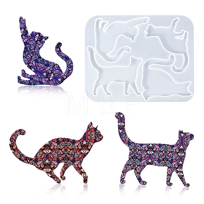 Cat Shape Brooch DIY Silicone Mold PW-WG39523-01-1