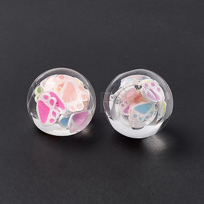 Transparent Acrylic Cabochons OACR-C009-24-1