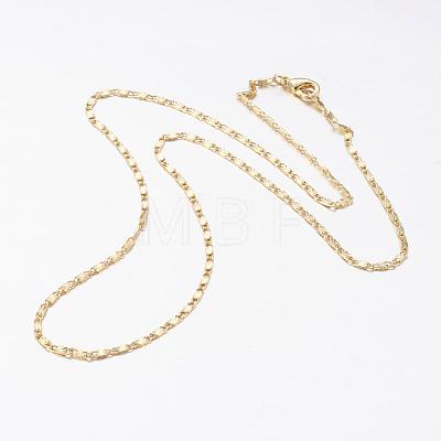 Brass Chain Necklaces MAK-L009-17G-1