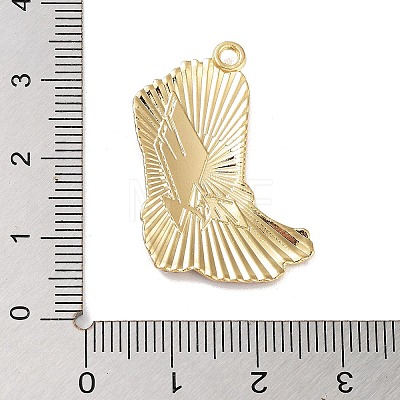 West Cowboy Theme Golden Plated Alloy Enamel Pendants FIND-B036-02D-1