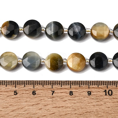 Dyed Natural Tiger Eye Beads Strands G-D105-A12-01-1