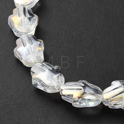 Transparent Electroplate Glass Beads Strands EGLA-F159-AB02-1