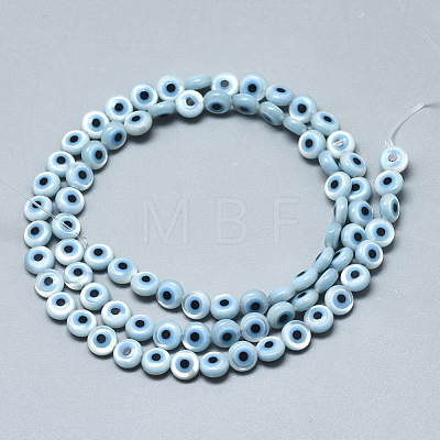 Natural White Shell Mother of Pearl Shell Beads X-SSHEL-N036-007-1