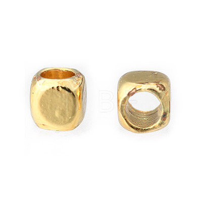 Rack Plating Brass Spacer Beads KK-F801-11-G-1