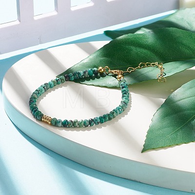 Natural Malaysia Jade(Dyed) Beaded Bracelets for Women or Men BJEW-JB07791-05-1