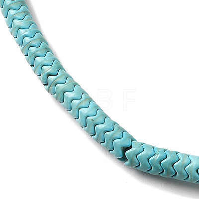Synthetic Turquoise Dyed Beads Strands G-E594-21C-1