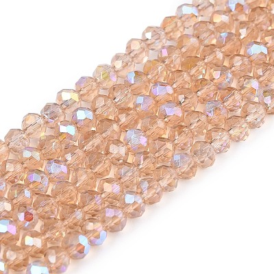 Electroplate Glass Beads Strands LS-EGLA-A044-T2mm-L20-1
