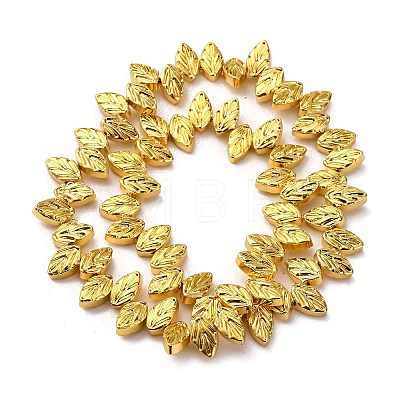 Electroplate Glass Beads Strands EGLA-H109-10F-1