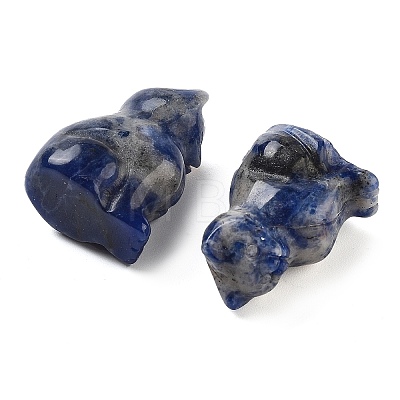 Natural Sodalite Carved Figurines DJEW-L023-B27-1