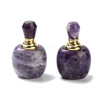 Natural Amethyst Dropper Bottles DJEW-K024-01G-03-1