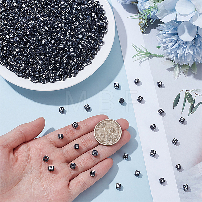 1300Pcs Opaque Horizontal Hole Acrylic Beads SACR-UN0001-08-1
