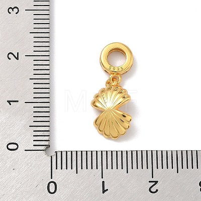 925 Sterling Silver Pave Clear Cubic Zirconia European Dangle Charms STER-G049-02G-1
