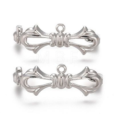 Bowknot Brass Kilt Pins with 1 Loop LS-KK-H738-35P-1