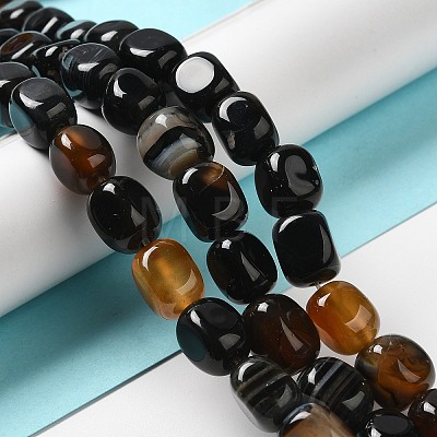 Natural Agate Beads Strands G-H295-A01-14-1