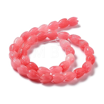 Synthetic Coral Beads Strands G-Q1007-01B-01-1