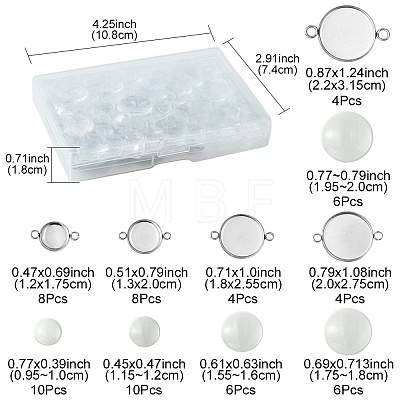 DIY Blank Dome Link Connector Making Kit DIY-FS0005-48-1