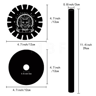 Wooden Wheel DJEW-WH0047-002-1