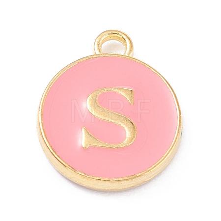 Golden Plated Alloy Enamel Charms ENAM-Q437-14S-1