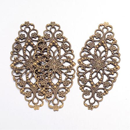 Iron Filigree Big Pendants X-IFIN-S090-AB-1