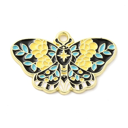 Alloy Enamel Pendants ENAM-R146-01D-1