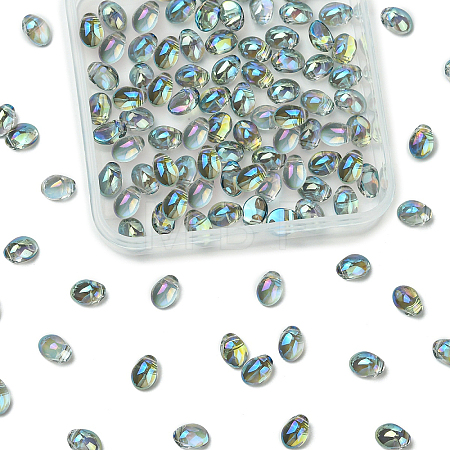 100Pcs Electroplate Glass Beads EGLA-YW0005-27G-1