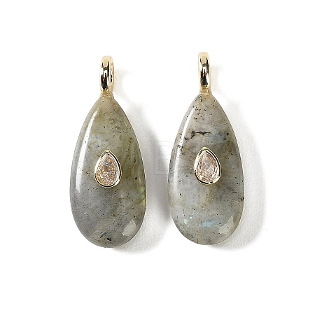Natural Labradorite  Pendants GG-CBA6382-05B-1