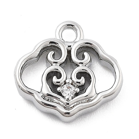 Brass Micro Pave Cubic Zirconia Pendants LS-KK-H511-01P-02-1