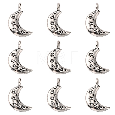 Tibetan Style Alloy Pendants X-TIBEP-S299-27AS-RS-1